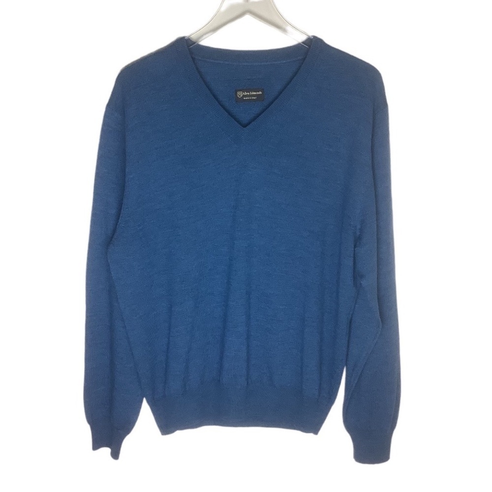 Allen Edmonds Extrafine Merino Wool V-Neck Sweater Made in Italy‎